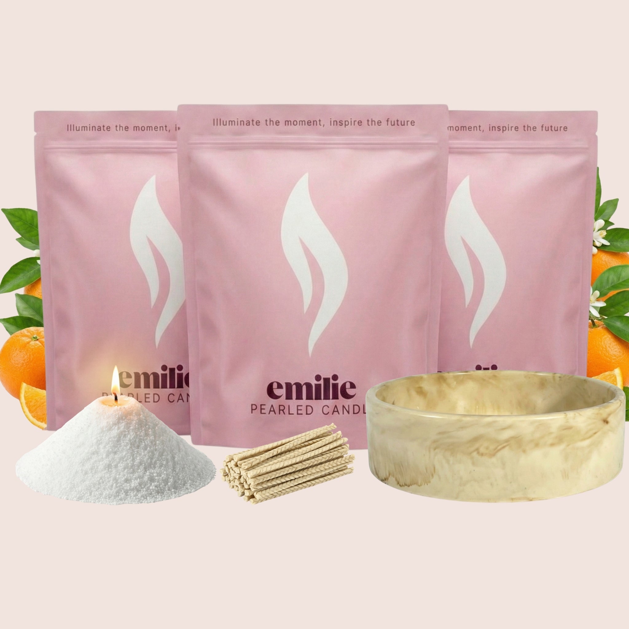NUOVA! Emilie Pearled Candle - Profumata // 750g