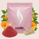 Orange Scented Pearled Candle - Emilie Candle