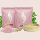 Peppermint 1kg + 1kg of Your Choice Pearled Candles + Emilie Bol Lumière - Emilie Candle