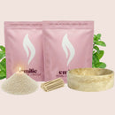 Peppermint 1kg + 1kg of Your Choice Pearled Candles + Emilie Bol Lumière - Emilie Candle