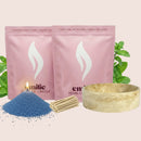 Peppermint 1kg + 1kg of Your Choice Pearled Candles + Emilie Bol Lumière - Emilie Candle