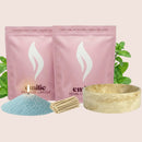 Peppermint 1kg + 1kg of Your Choice Pearled Candles + Emilie Bol Lumière - Emilie Candle