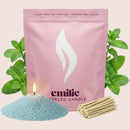 Peppermint Scented Pearled Candle - Emilie Candle