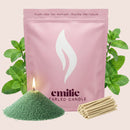 Peppermint Scented Pearled Candle - Emilie Candle