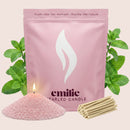 Peppermint Scented Pearled Candle - Emilie Candle