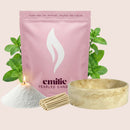 Peppermint – Set & Save Pearled Candle + Emilie Bol Lumière - Emilie Candle
