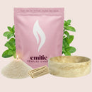 Peppermint – Set & Save Pearled Candle + Emilie Bol Lumière - Emilie Candle