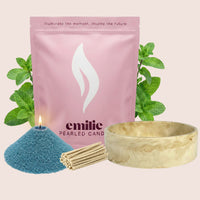 Peppermint – Set & Save Pearled Candle + Emilie Bol Lumière - Emilie Candle
