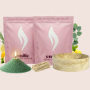 Refresh & Focus 1kg + 1kg of Your Choice Pearled Candles + Emilie Bol Lumière - Emilie Candle