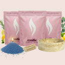 Refresh & Focus 1kg + 2x 1kg of Your Choice Pearled Candles + Emilie Bol Lumière - Emilie Candle