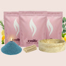 Refresh & Focus 1kg + 2x 1kg of Your Choice Pearled Candles + Emilie Bol Lumière - Emilie Candle