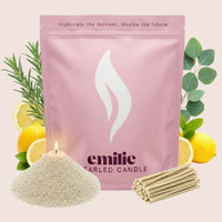 Refresh & Focus Scented Pearled Candle - Emilie Candle