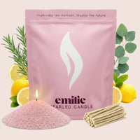 Refresh & Focus Scented Pearled Candle - Emilie Candle