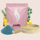 Refresh & Focus – Set & Save Pearled Candle + Emilie Bol Lumière - Emilie Candle