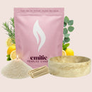 Refresh & Focus – Set & Save Pearled Candle + Emilie Bol Lumière - Emilie Candle