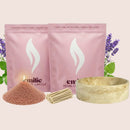 Relax & Unwind 1kg + 1kg of Your Choice Pearled Candles + Emilie Bol Lumière - Emilie Candle