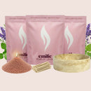 Relax & Unwind 1kg + 2x 1kg of Your Choice Pearled Candles + Emilie Bol Lumière - Emilie Candle