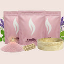 Relax & Unwind 1kg + 2x 1kg of Your Choice Pearled Candles + Emilie Bol Lumière - Emilie Candle