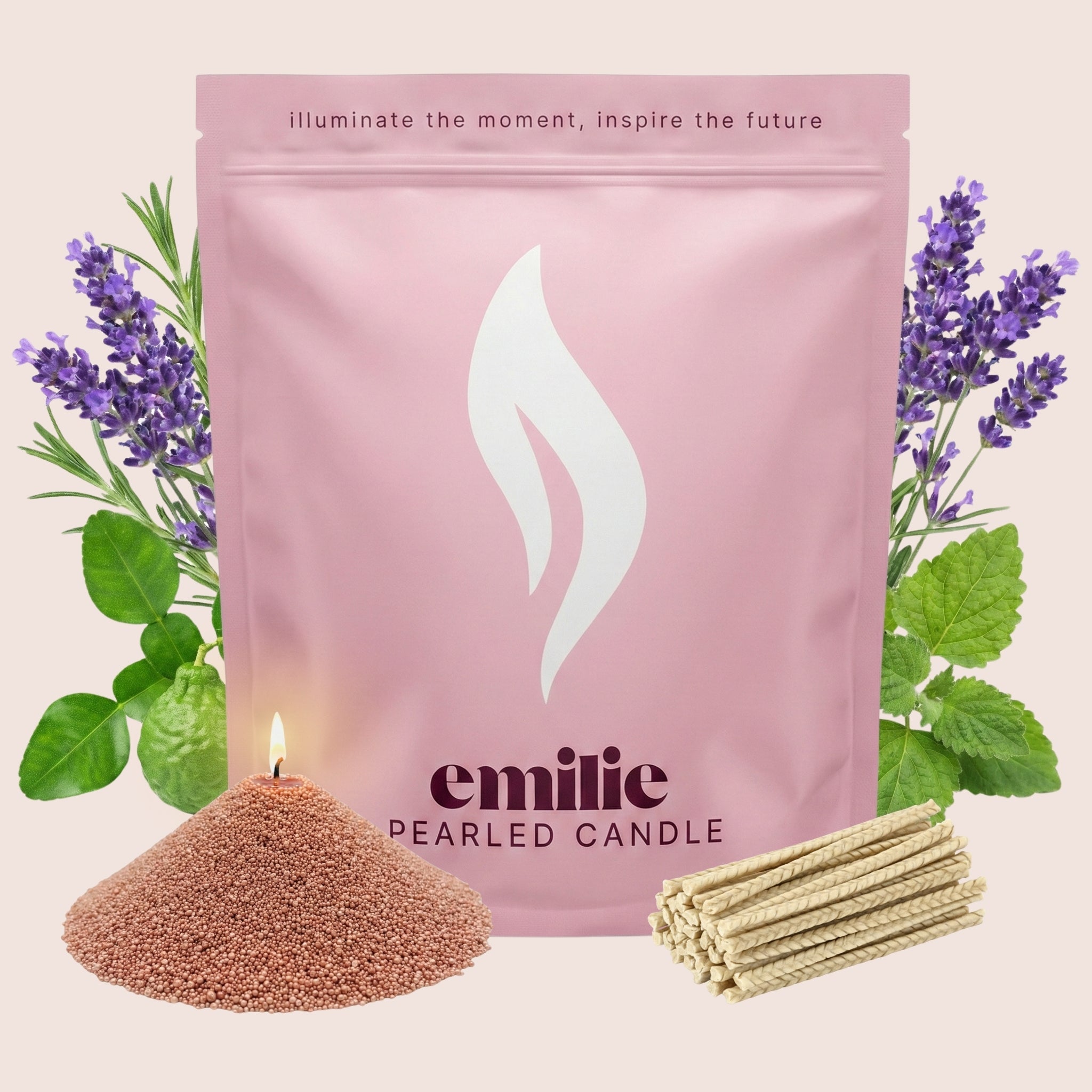 Relax & Unwind Scented Pearled Candle - Emilie Candle
