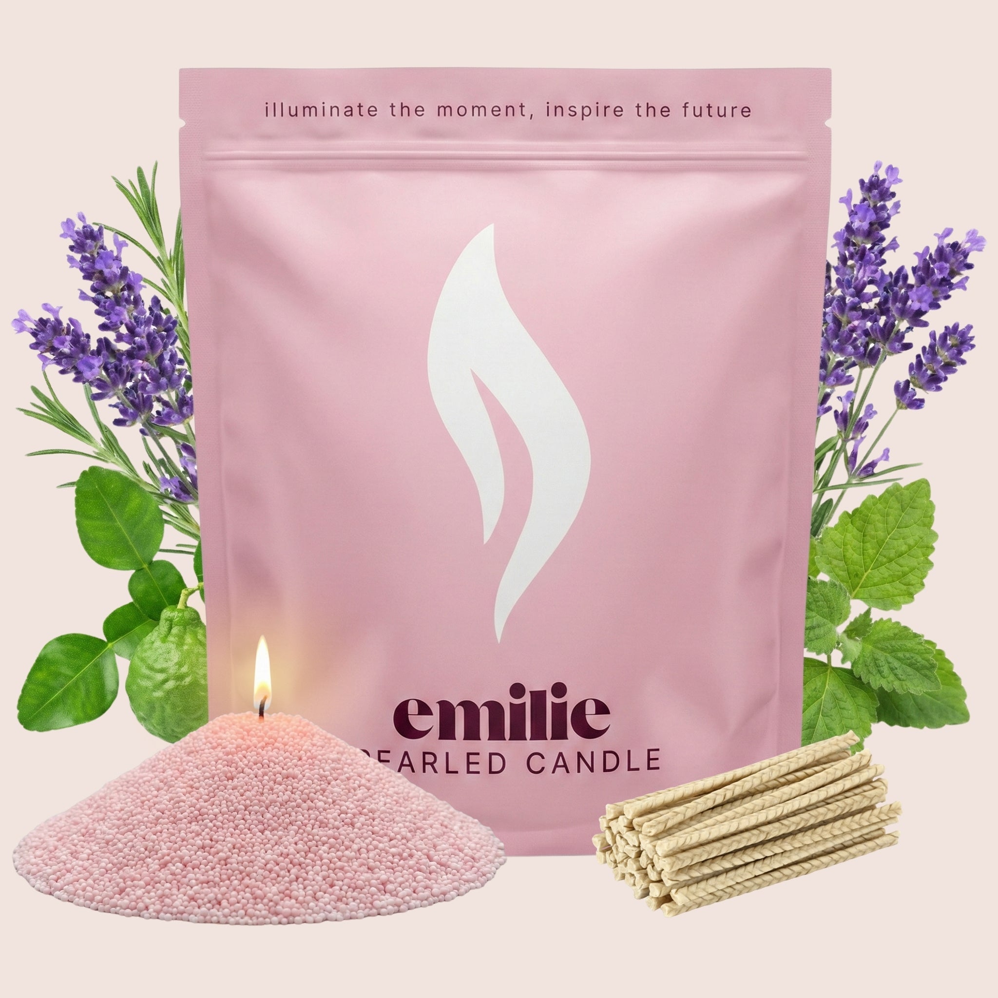 Relax & Unwind Scented Pearled Candle - Emilie Candle