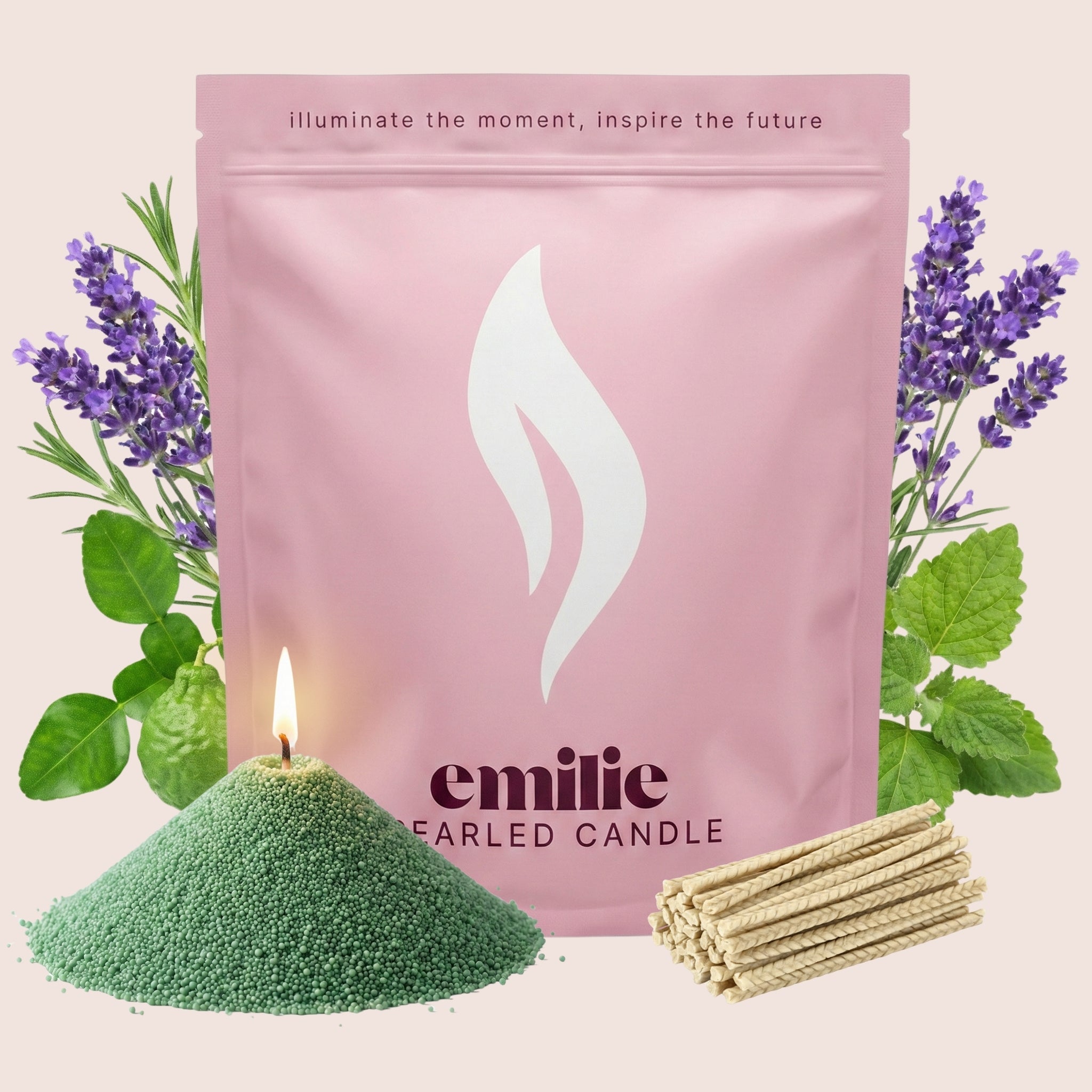 Relax & Unwind Scented Pearled Candle - Emilie Candle