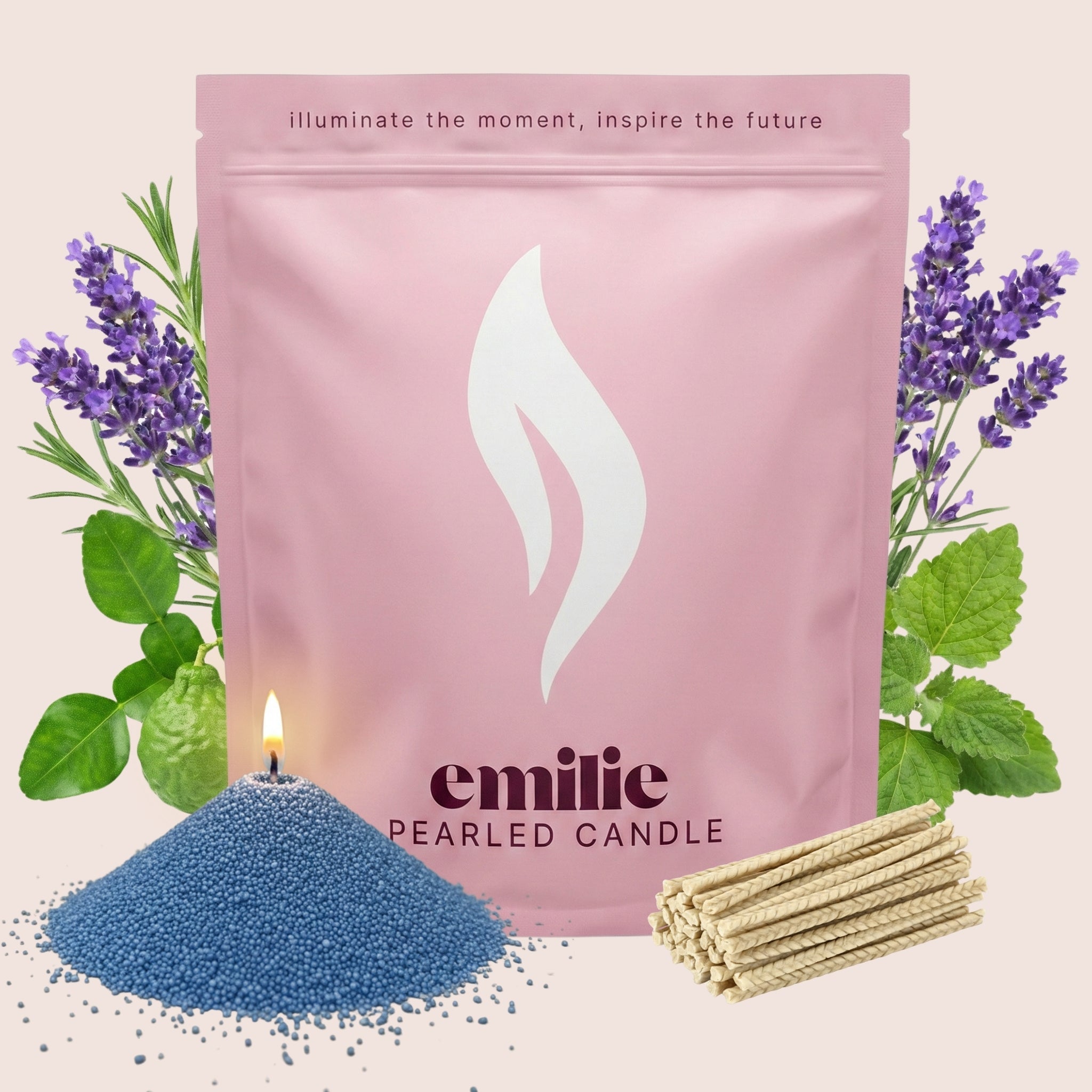 Relax & Unwind Scented Pearled Candle - Emilie Candle