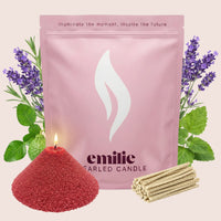 Relax & Unwind Scented Pearled Candle - Emilie Candle
