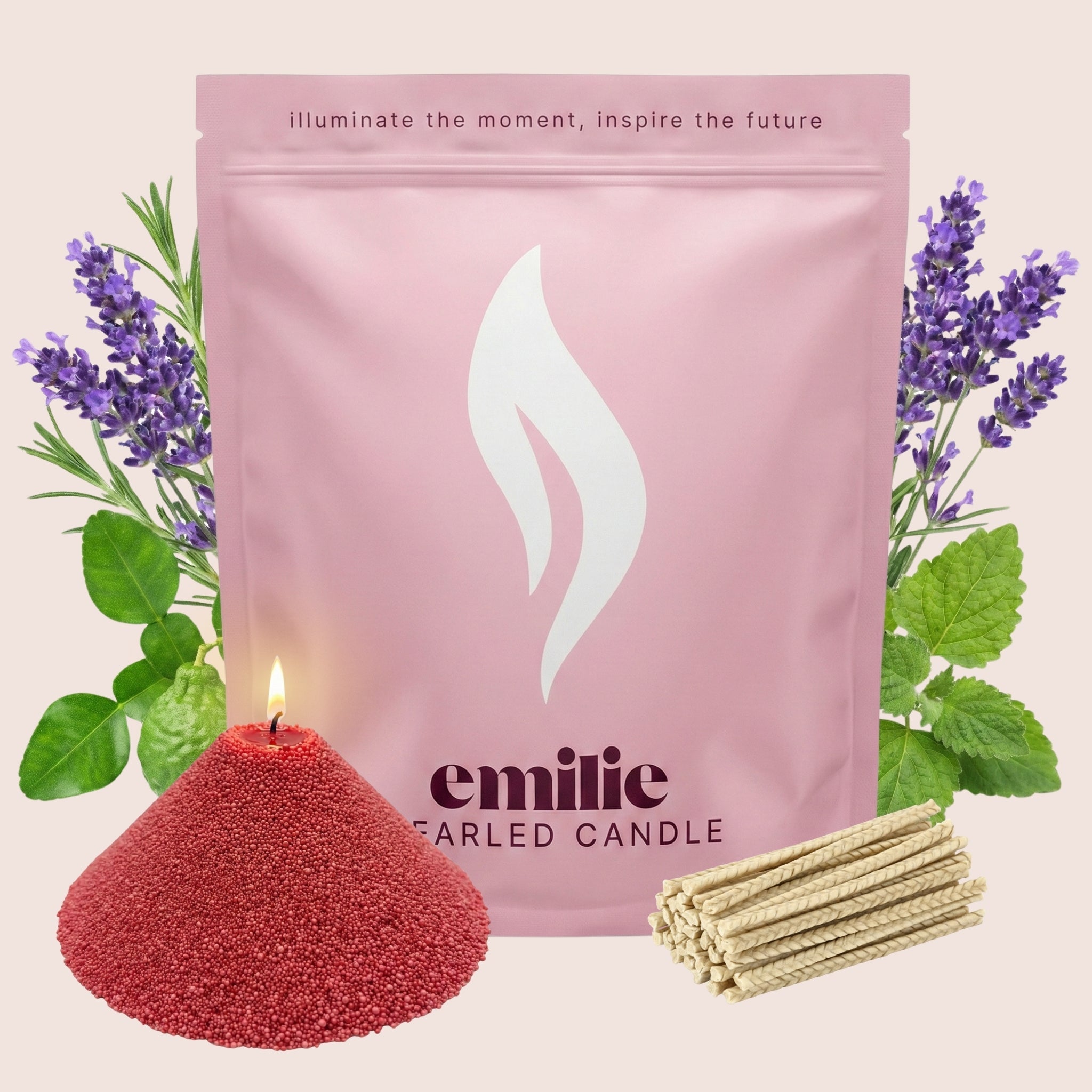 Relax & Unwind Scented Pearled Candle - Emilie Candle