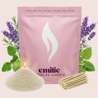 Relax & Unwind Scented Pearled Candle - Emilie Candle