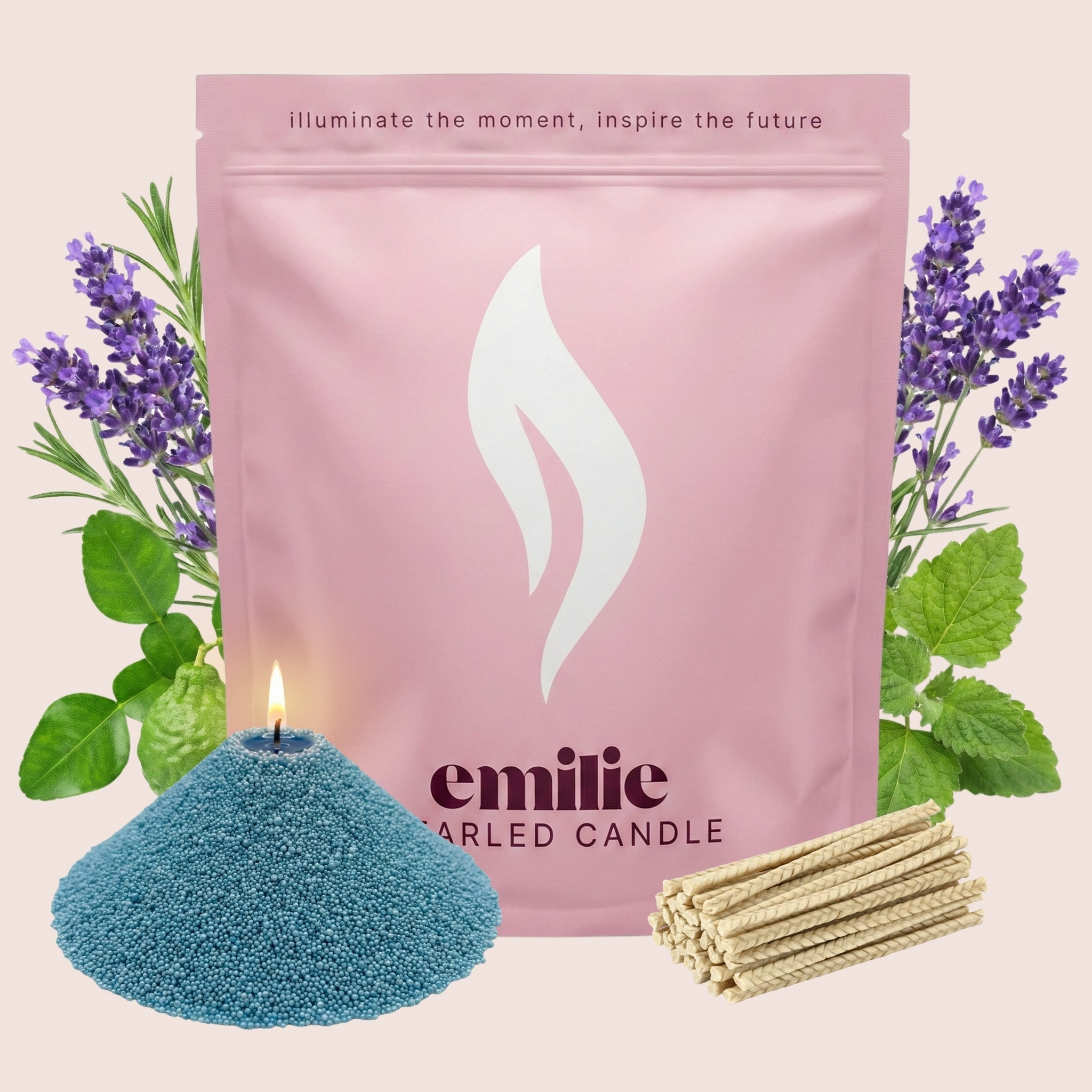 Relax & Unwind Scented Pearled Candle - Emilie Candle