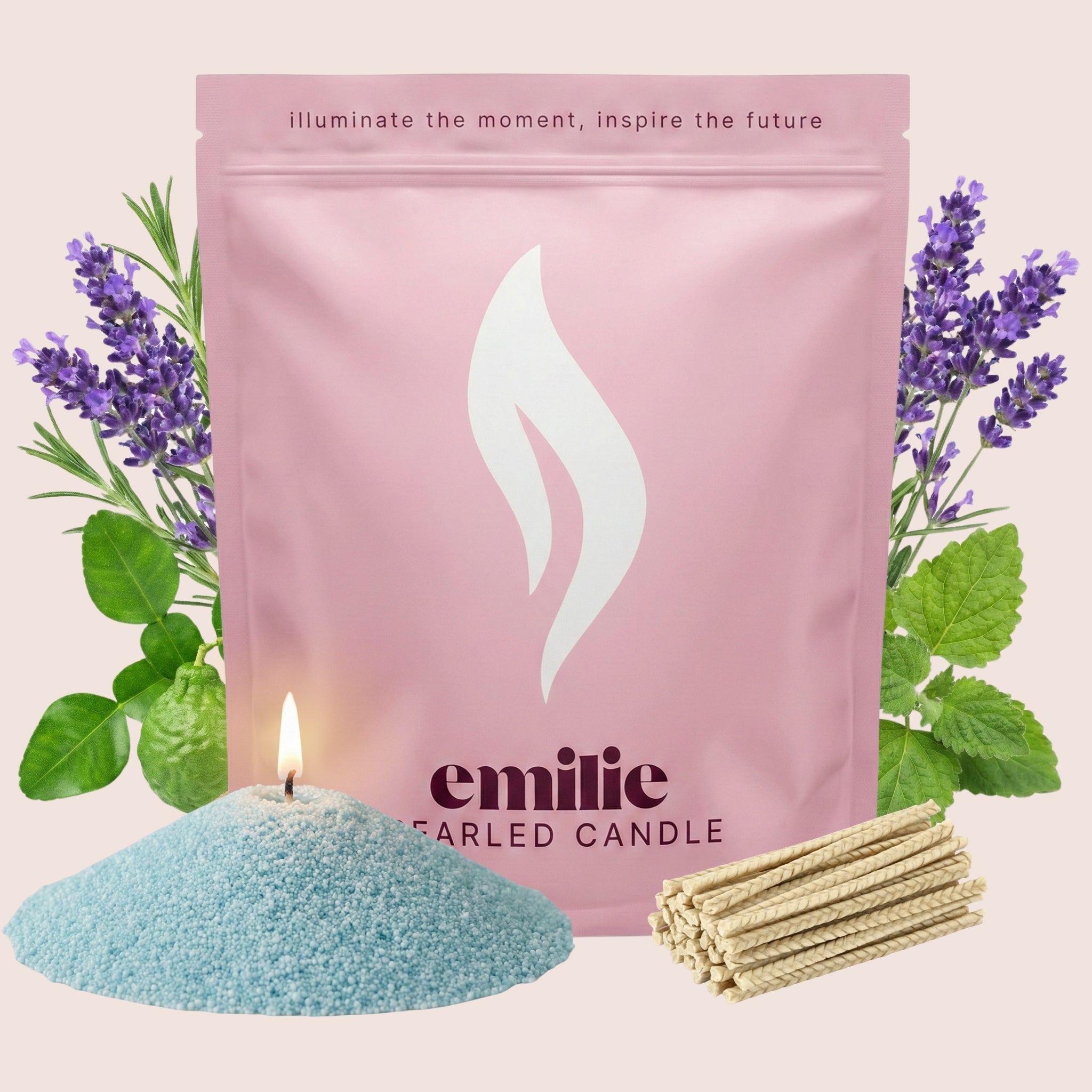Relax & Unwind Scented Pearled Candle - Emilie Candle