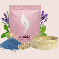 Relax & Unwind – Set & Save Pearled Candle + Emilie Bol Lumière - Emilie Candle
