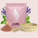 Relax & Unwind – Set & Save Pearled Candle + Emilie Bol Lumière - Emilie Candle