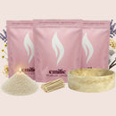 Sweet Dreams 1kg + 2x 1kg of Your Choice Pearled Candles + Emilie Bol Lumière - Emilie Candle