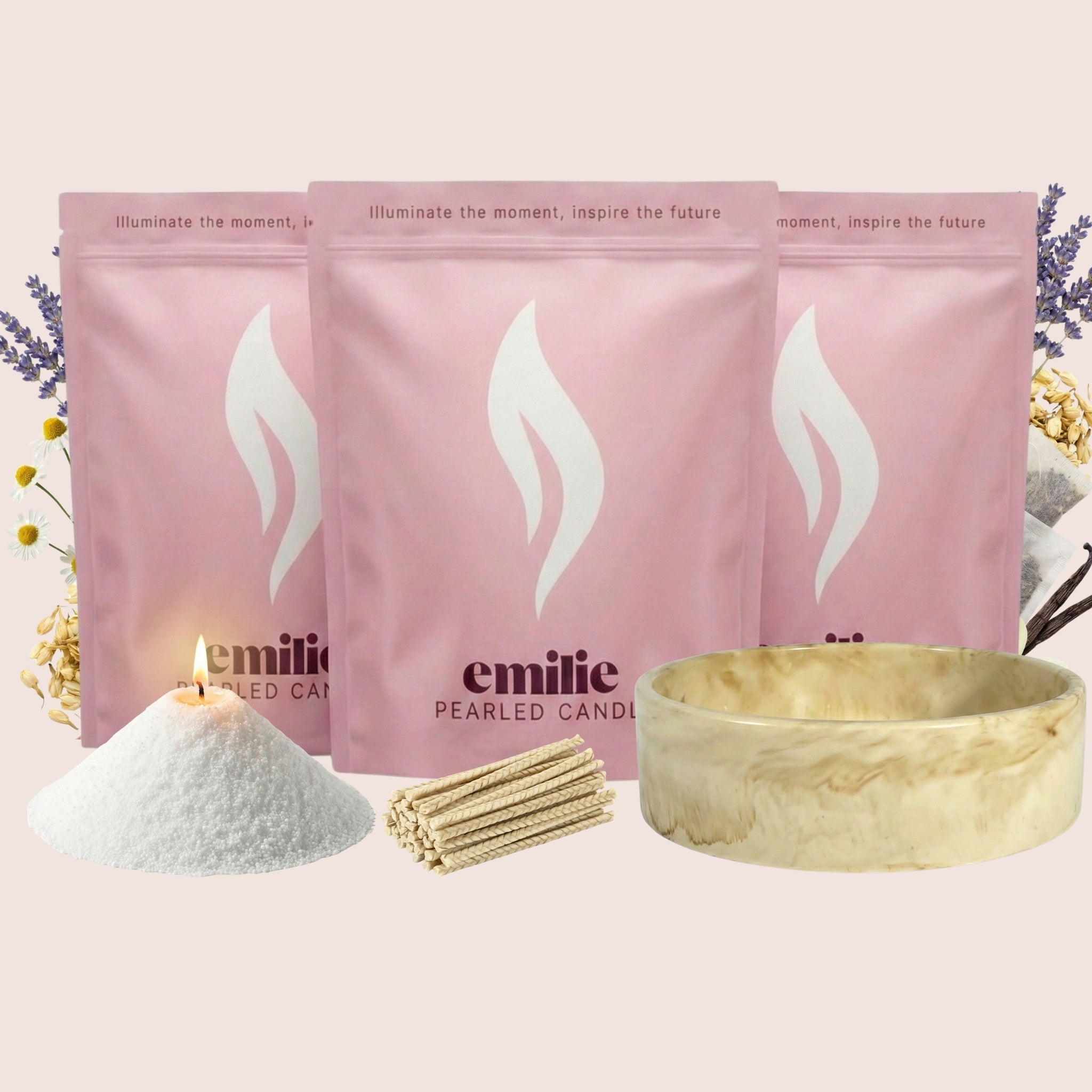 NOWOŚĆ! Emilie Pearled Candle - zapachowa // 750g