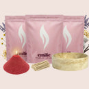 Sweet Dreams 1kg + 2x 1kg of Your Choice Pearled Candles + Emilie Bol Lumière - Emilie Candle