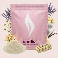 Sweet Dreams Scented Pearled Candle - Emilie Candle