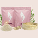 Tea Tree 1kg + 1kg of Your Choice Pearled Candles + Emilie Bol Lumière - Emilie Candle