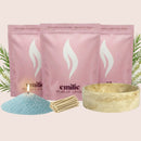 Tea Tree 1kg + 2x 1kg of Your Choice Pearled Candles + Emilie Bol Lumière - Emilie Candle