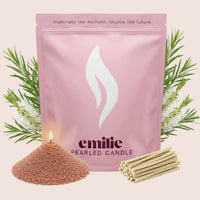 Tea Tree Scented Pearled Candle - Emilie Candle