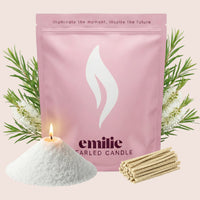 Tea Tree Scented Pearled Candle - Emilie Candle