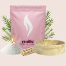 Tea Tree – Set & Save Pearled Candle + Emilie Bol Lumière - Emilie Candle