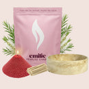 Tea Tree – Set & Save Pearled Candle + Emilie Bol Lumière - Emilie Candle