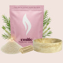 Tea Tree – Set & Save Pearled Candle + Emilie Bol Lumière - Emilie Candle