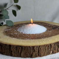 Unscented Pearled Candle - Emilie Candle