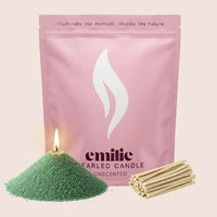 Unscented Pearled Candle - Emilie Candle