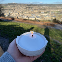 Unscented Pearled Candle - Emilie Candle