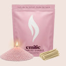 Unscented Pearled Candle - Emilie Candle