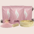 Vanilla 1kg + 2x 1kg of Your Choice Pearled Candles + Emilie Bol Lumière - Emilie Candle