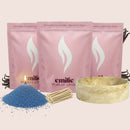 Vanilla 1kg + 2x 1kg of Your Choice Pearled Candles + Emilie Bol Lumière - Emilie Candle